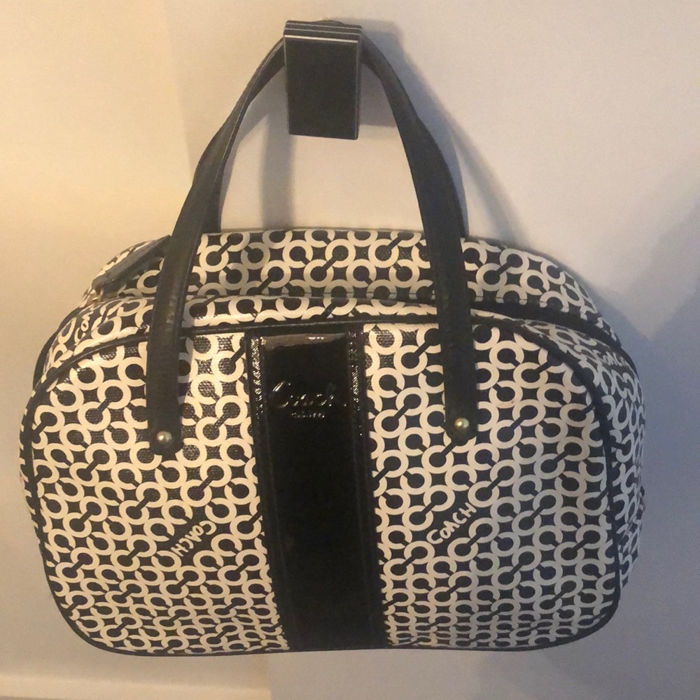 Coach small train case bag